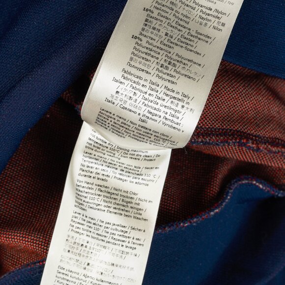 Fendi x Fila Navy Cotton-Blend Logo Stripe Pullover Hoodie - Picture 14 of 16